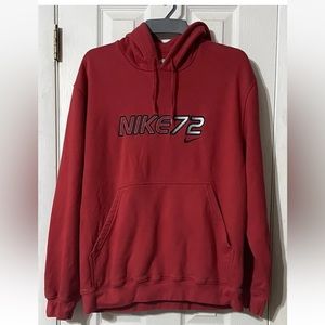 Nike hoodie embroidered logo men’s Large